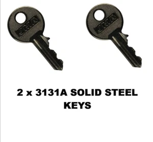 2 x Ronis, EOA, Linde, Schneider 3131A Switch Keys. SOLID STEEL KEYS. - Picture 1 of 1