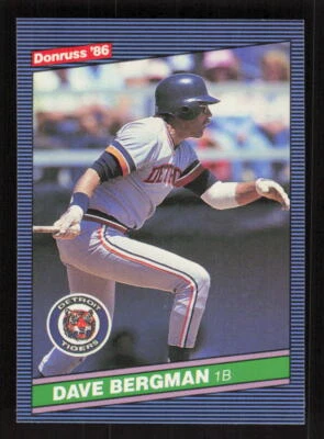 1986 Donruss #471 Dave Bergman Detroit Tigers - Image 1 of 2