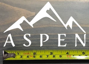 Aspen Sticker Decal Colorado 5" Snowmass Highlands Ski Mountain Snowboard - Picture 1 of 5
