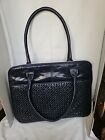 Beautiful Latico Bag Laptop Tablet 11.5x15 Navy Soft Leather Tote 