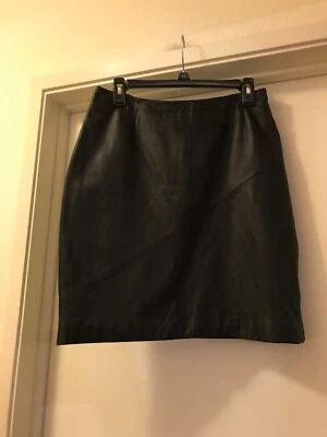 Wilsons House Of Gamuza Y Cuero, Minifalda Cuero Negro, Tan Sexy Foto 1 de 4