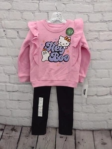 2pc Sweatshirt And Jeggings Hello Kitty Glow In Dark 4T - Picture 1 of 3