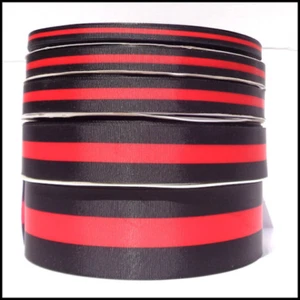3yds Thin Red Line Firefighter Lives 5/8"or 7/8" or 1.5" 2.25" Grosgrain Ribbon - Picture 1 of 1
