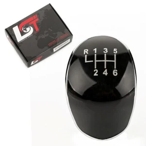 Pomello Cambio Stemma Nero 6 ingranaggi Placca per Ford Galaxy WA6 Mondeo 4 IV - Foto 1 di 5