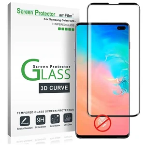 Samsung Galaxy S10 Plus (+) amFilm Premium Prawdziwe szkło hartowane Ochrona ekranu - Zdjęcie 1 z 8