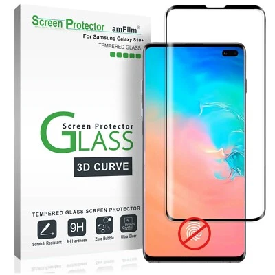 Samsung Galaxy S10 Plus (+) amFilm Premium Real Tempered Glass Screen Protector