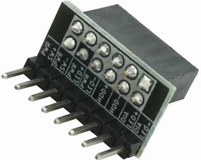 Adaptador de botón de encendido/panel frontal LED 9/11/13/15 pines para Dell Inspiron Vostro XPS Foto 1 de 2