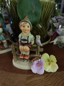 Hummel WAYSIDE HARMONY Vintage 111/1 1938 Boy On A Fence GOEBEL - Picture 1 of 9
