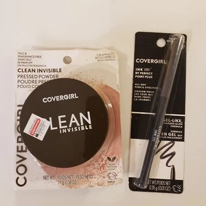 Covergirl Clean Invisible Pressed Powder 150 Creamy Beige, 0.38oz, INK IT Liner - Picture 1 of 6
