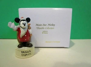 LENOX Disney MICKEY'S ORPHANS MICKEY MOUSE THIMBLE -- NEW in BOX - Picture 1 of 6