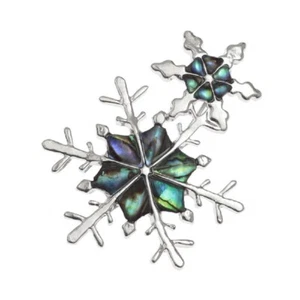 Silber Schneeflocke Brosche Geburtstag Schmuck Jahrestag Muttertag Party Geschenk - Bild 1 von 1