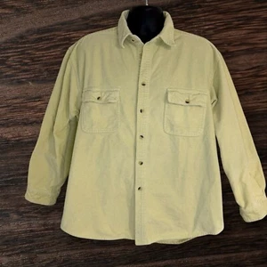 Lemon & Soda Amsterdam Designer Corduroy Shirt Sz XL Ivory 100% Cotton Luxurious - Picture 1 of 7