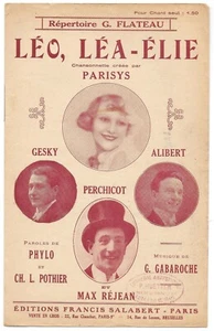 LÉO, LÉA-ÉLIE Chansonnette crée par PARISYS GESKY ALIBERT PERCHICOT & MAX REJEAN - Imagen 1 de 2