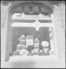 product advertising Coca Cola advertising in shop windows 1952 Old Photo