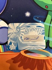 2023 Leaf Vivid Dalton Kincaid Blue Printing Plate Auto #1/1 - Buffalo Bills