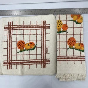 Paño de lavado y toalla de mano Mushroom B&D vintage cañón mezcla de algodón de EE. UU. - Imagen 1 de 10