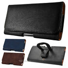 For Samsung Note 8/9/10 Plus Horizontal Leather Carrying Pouch Clip Holster Case