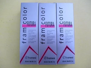 THREE TUBES of Framesi FramColor Futura Hair Color 2oz ea NEW! - Picture 1 of 1