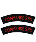 Ww2 British Army Navy Commando Sbs Shoulder Titles Patches Badge Insignia