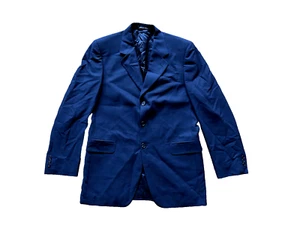 Dark Blue Fendi Blazer Pure New Wool Made in Italy - 42L - Picture 1 of 7