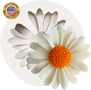 Chrysanthemum Flower Silicone Mold Daisy Flower Fondant Cake Molds for Cake Deco - Picture 1 of 8