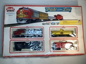 VTG Model Power Pride of the Line HO Scale Electric Train Set 1035 Santa Fe READ - Picture 1 of 15