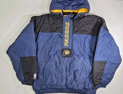 Chaqueta Indiana Pacers Vintage Años 90 NBA Starter 1/4 Cremallera Talla XXL 2XL Foto 1 de 4