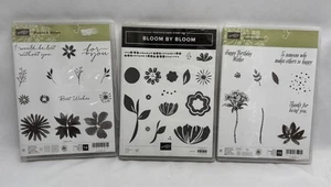 Stampin Up 3 Photopolymer Complete Stamp Sets - 41 Stamps Florals Occasions - Picture 1 of 7