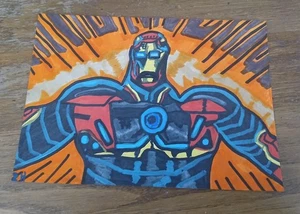 Zeichnung Gemälde Iron Man Modell 72 Marvel Legends Comics Avengers Tony Stark Kunst - Bild 1 von 1