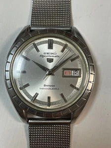 Vintage 1966 Japan Seiko Sportsmatic5 DX 7619-9020 25J Automatic Used Working - Bild 1 von 6