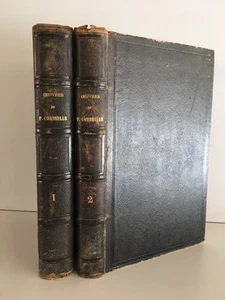 chefs-d'oeuvre dramatiques de PIERRE CORNEILLE avec variante 2/2 vol. Didot 1855 - Imagen 1 de 14