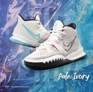 ✅ Nike Kyrie VII 7 EP Pale Ivory Größe 9,5 (CZ0141-100) Off White Anta NBA Mamba - Bild 1 von 16