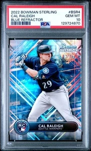 2022 Bowman Sterling Blue Refractor Cal Raleigh RC /25 PSA 10 - 60 HRS MVP? - Bild 1 von 2