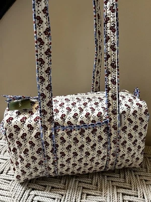 Vera Bradley 100 Handbag Shoulder Bag Purse Rachel Ditsy Ivory Floral NWT - Image 1 of 4