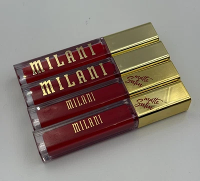 LOT OF 4 PCS Milani Amore Satin Matte Lip Crème Shade #10 Satin NEW - Image 1 of 3