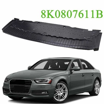 For AUDI A4 B8 2013-2016 Front Bumper Protection Plate Trim 8K0807611B Black Foto 1 de 4