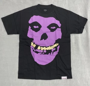 Diamond Supply Co x Collabo N.Y. Misfits Skull T-Shirt Mens M Black Purple Gold - Picture 1 of 7