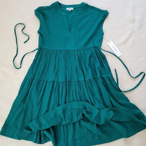 Neu mit Etikett Calvin Klein grünes Damenkleid Größe 6 ärmellos Midi A-Linie - Bild 1 von 11