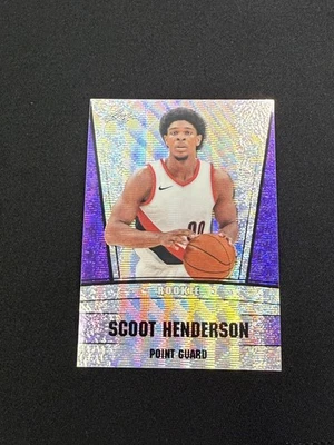 Scoot Henderson 2023 Leaf Metal Rookie Purple /15 RC Blazers - Image 1 of 2