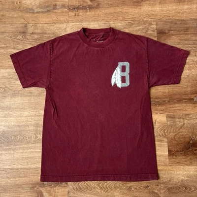 Camisa vintage negra escala granate borgoña hecha a mano con dolor en los Estados Unidos C43 Foto 1 de 4