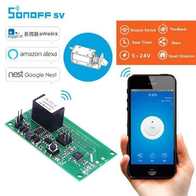 Sonoff SV Safe Voltage WiFi Wireless Switch Module Timer APP Remote Control - Photo 1/4
