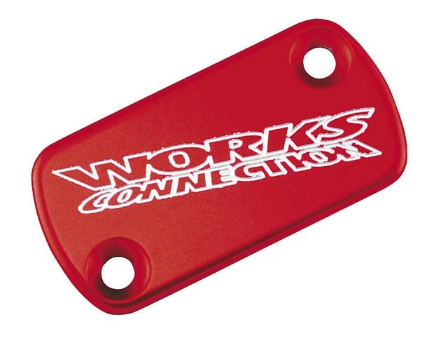 Cubierta del cilindro maestro de freno delantero Works Connection roja #21-005 para Honda Foto 1 de 1