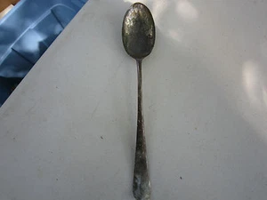 Antiker GERITY PRODUCTS Servierlöffel mit Silberteller! 13" lang und schwer! - Bild 1 von 7