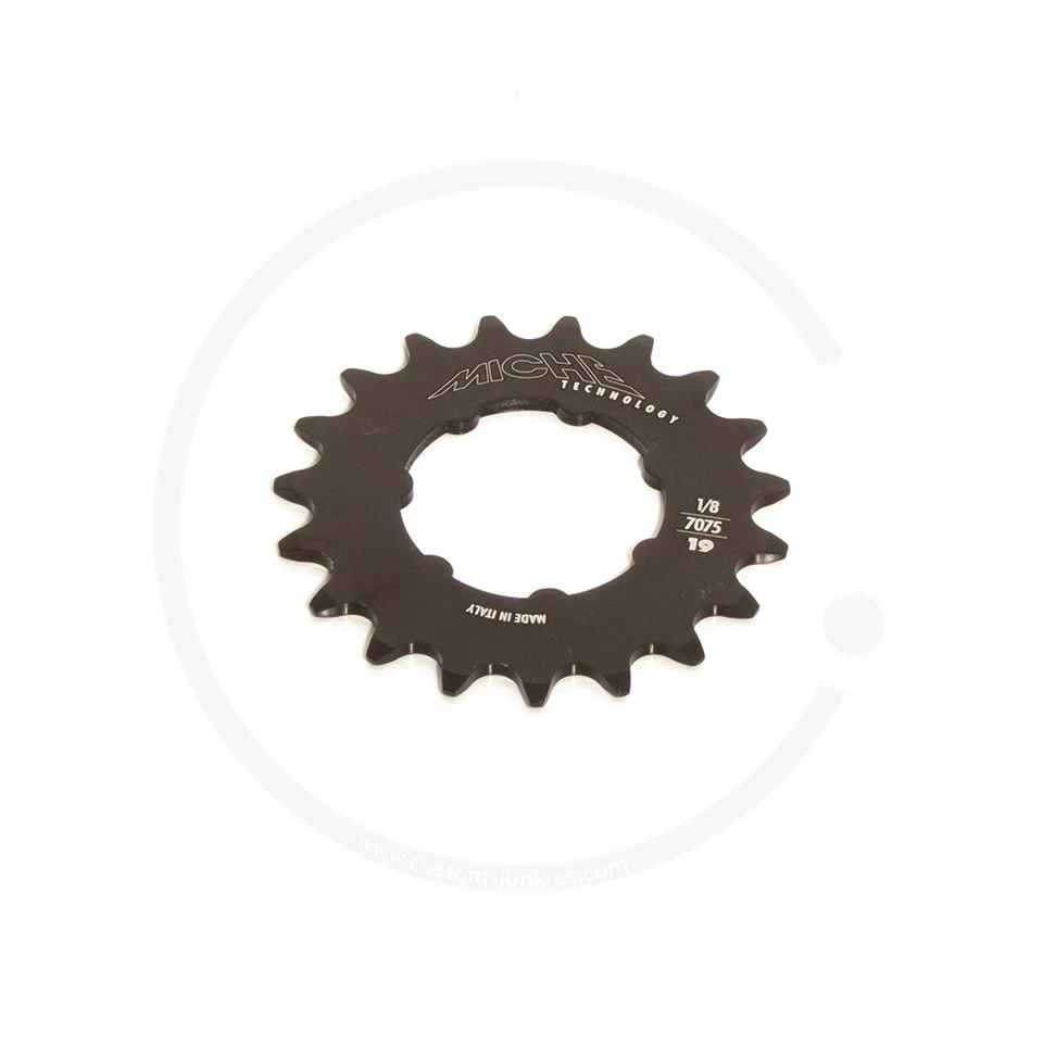 Miche Track Sprocket | Aluminium Black | 1/2 x 1/8" (3mm width) | 19T - 22T - Image 1 of 1