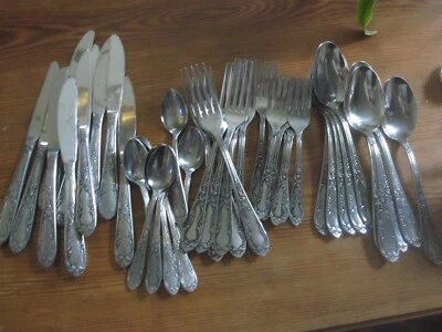 AFSI Scroll Design Amefa 不锈钢荷兰 45 件 — 第 1/4 张图片