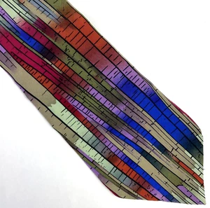 Stonehenge Molecular Expressions Mens Tie Short Strands Under Microscope Pattern - Picture 1 of 7