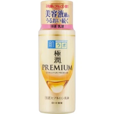 Loción de leche emulsión hidratante hialurónica premium Rohto Hadalabo Gokujyun 140 ml Foto 1 de 2