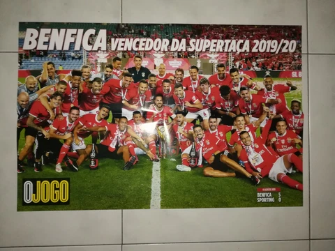 O JOGO GIANT POSTER (60 x 40) SL BENFICA PORTUGUESE SUPER CUP WINNERS 2019/2020 Cover