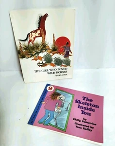 Vntg Children's Books Adventure Horses Indian About Your Bones 1971 1978 2 Bks - Picture 1 of 7