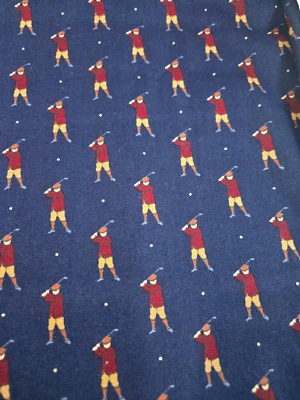 Vintage Golf Man VIP Screen Print by Cranston with blue background (46" x 45") - Imagem 1 de 2